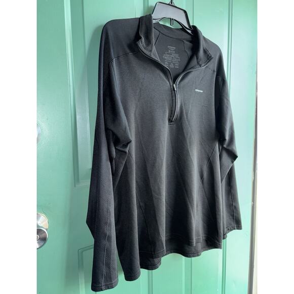 Patagonia Large Capilene 2 Base Layer 1/2 Zip Mens Large Pullover Black - Picture 4 of 8